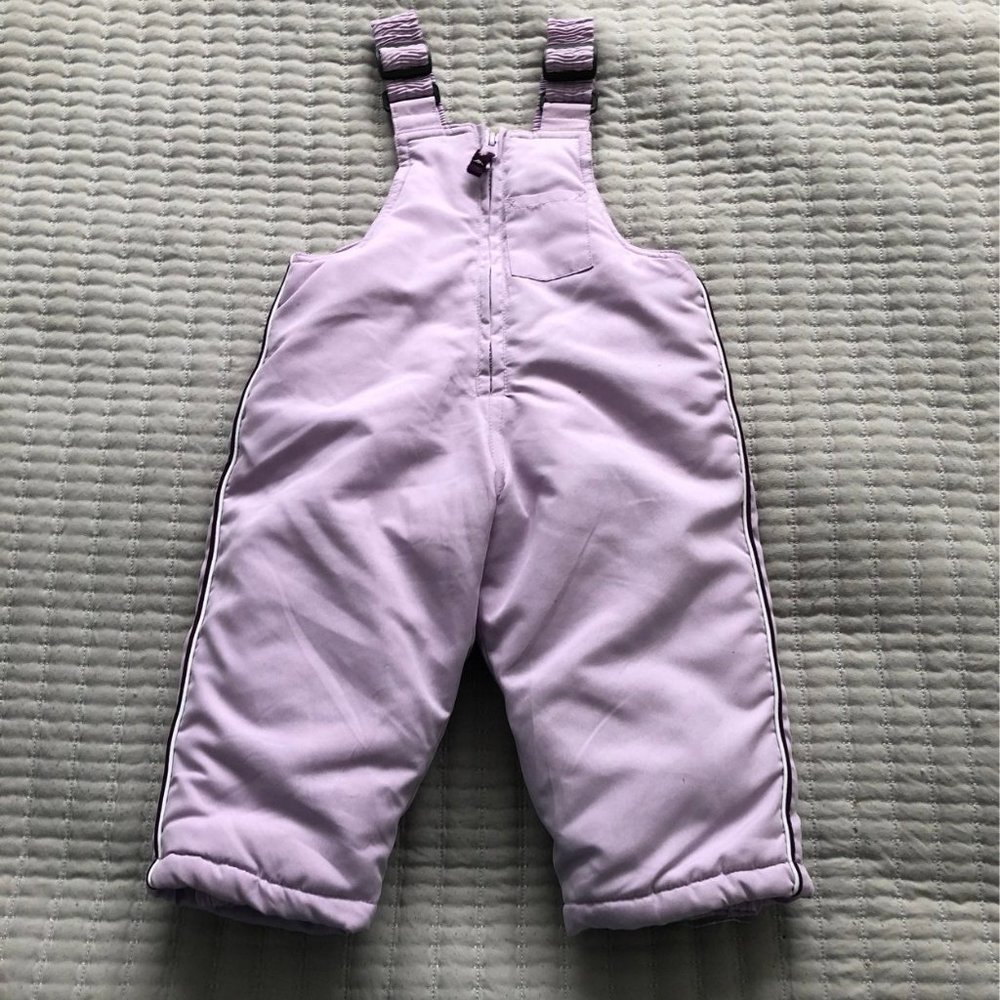 Baby Girl Snow Bibs 6/9m